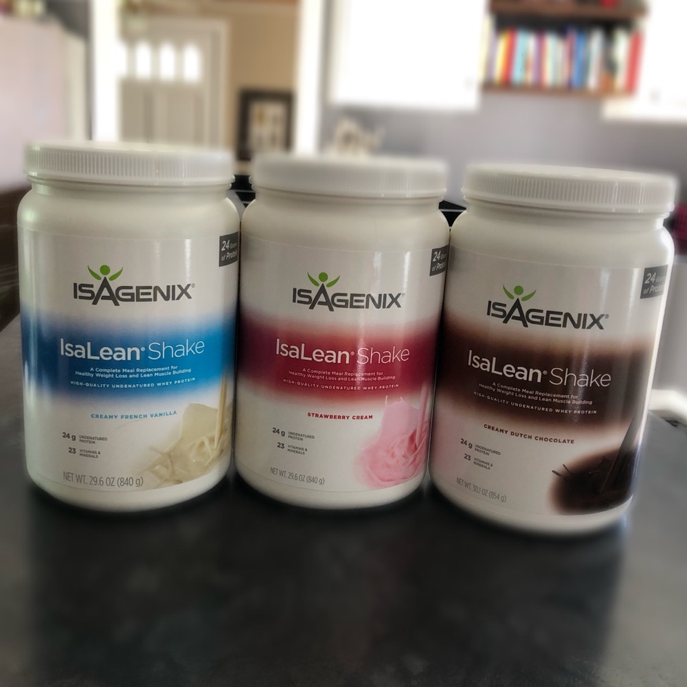 Isalean shake (opened)